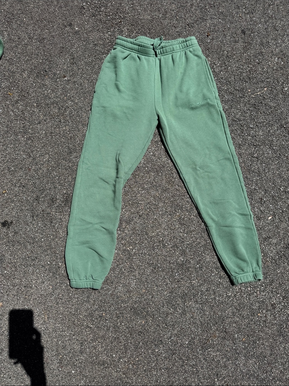 Women's Sage Green Fleece Jogger Pants - Cozy Track Joggers